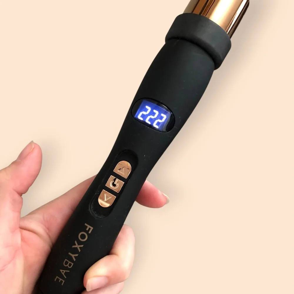 FoxyBae Wanderlux 32mm Curling Wand Black & Gold Model KS-203-32”
